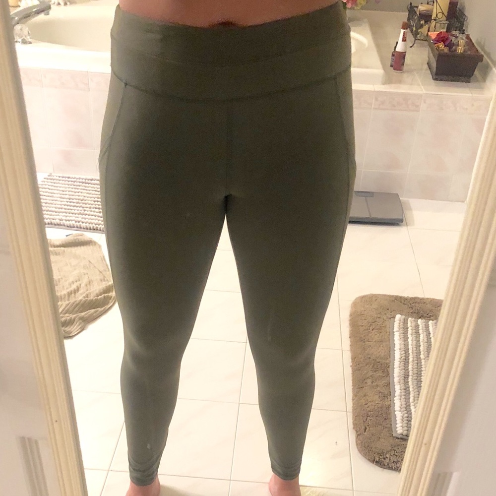 Green forever 21 athletic leggings